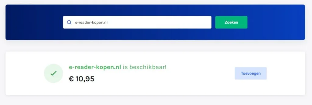 Domeinnaam registreren bij Cloud86 vrij