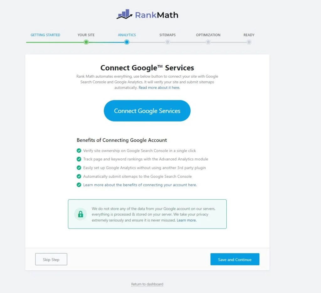 Analytics Rank Math SEO