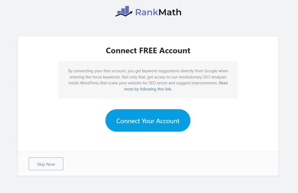 Gratis account Rank Math SEO