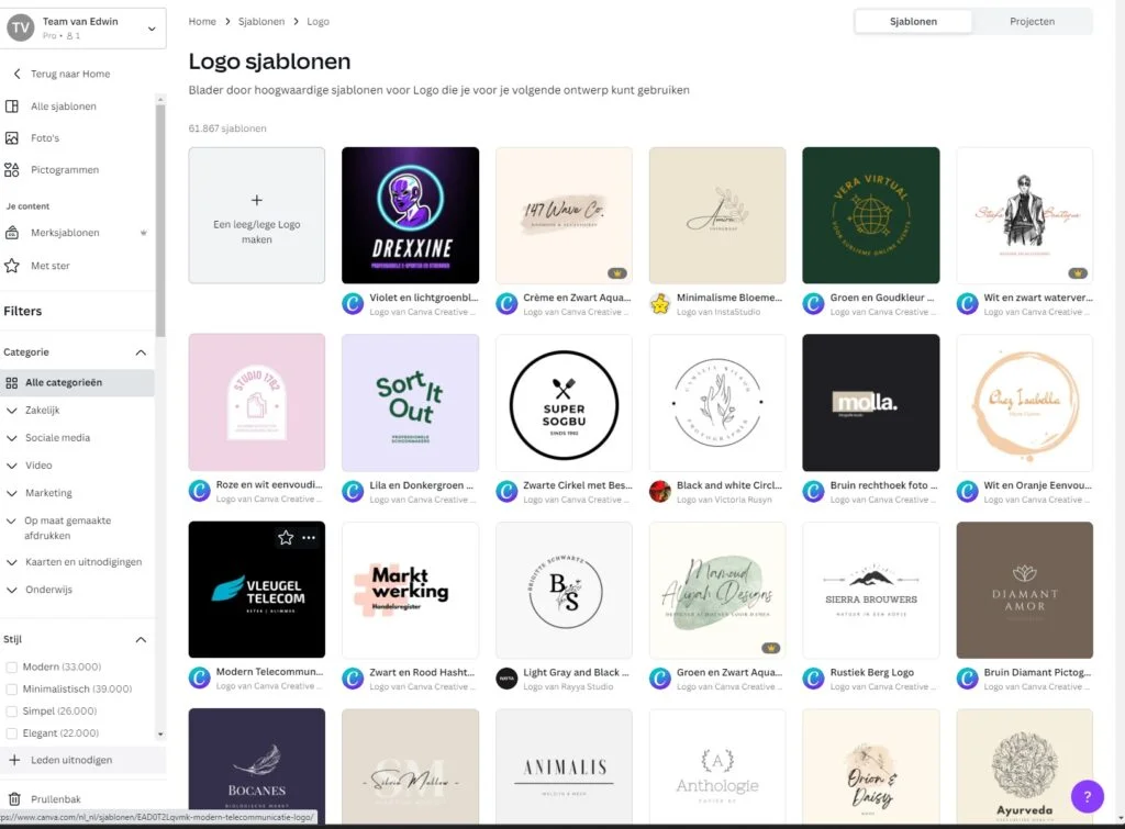 Logo maken canva gratis pro